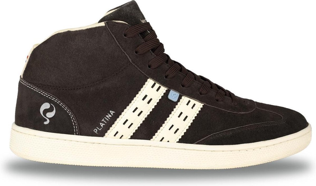 Heren Sneaker Platina - Donkerbruin/Crème