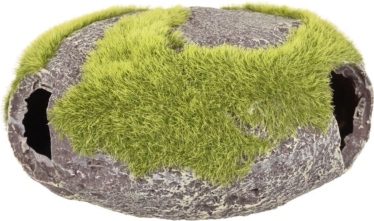 Aquarium decoratie Kozma steen + mos - 15 x 12 x 7 cm