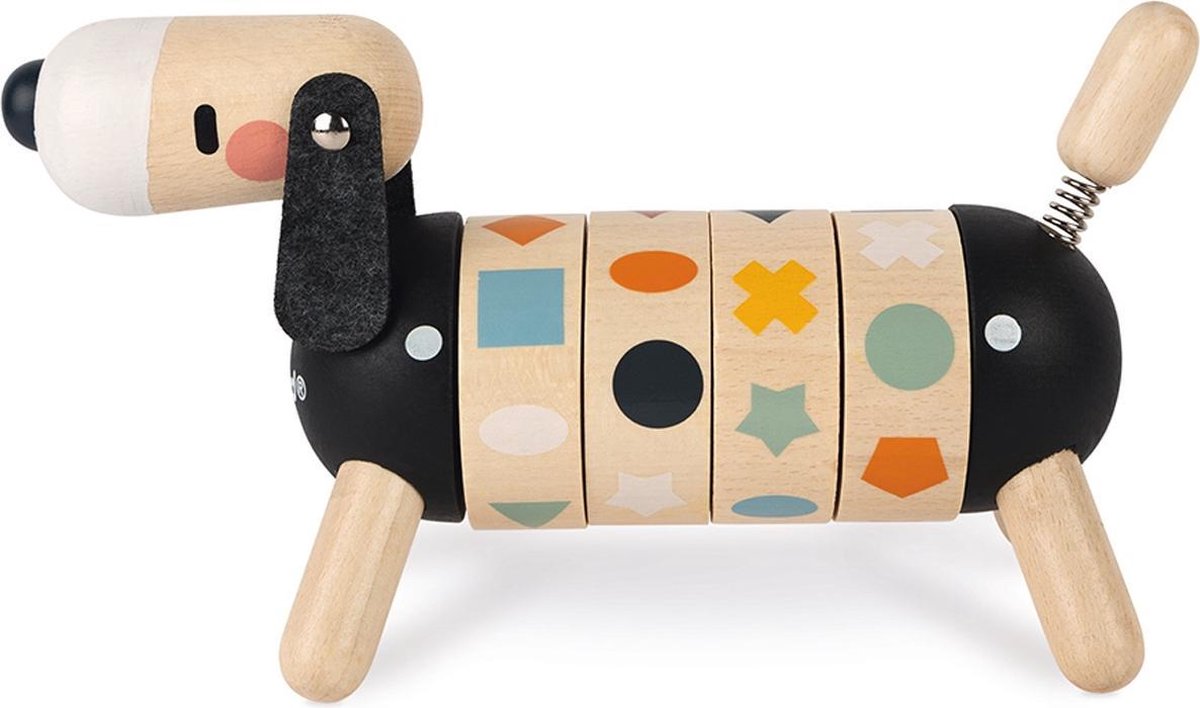 Janod Sweet Cocoon - Hond met Vormen en Kleuren