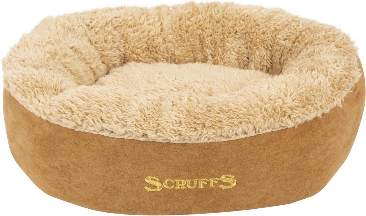Scruffs Cosy Comfortabele Kattenmand - Goudkleurig - 45 x 45 cm