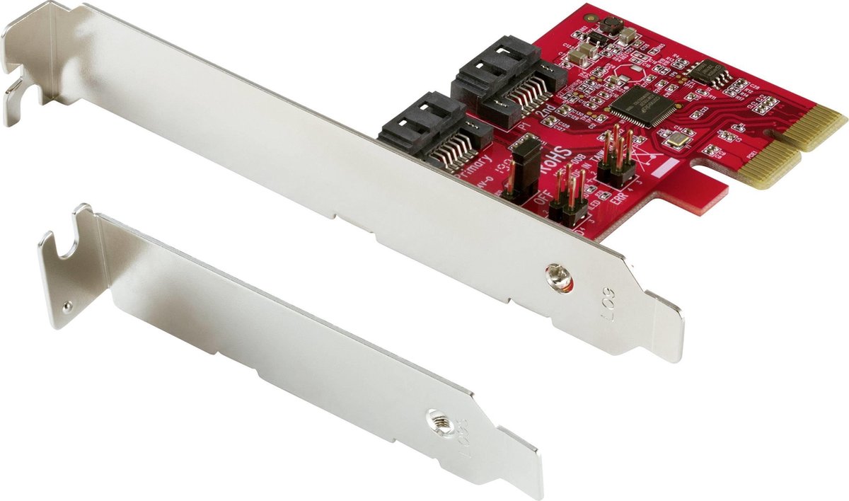 Renkforce RAID-controllerkaart [1x PCIe - 2x SATA-bus 7-polig]