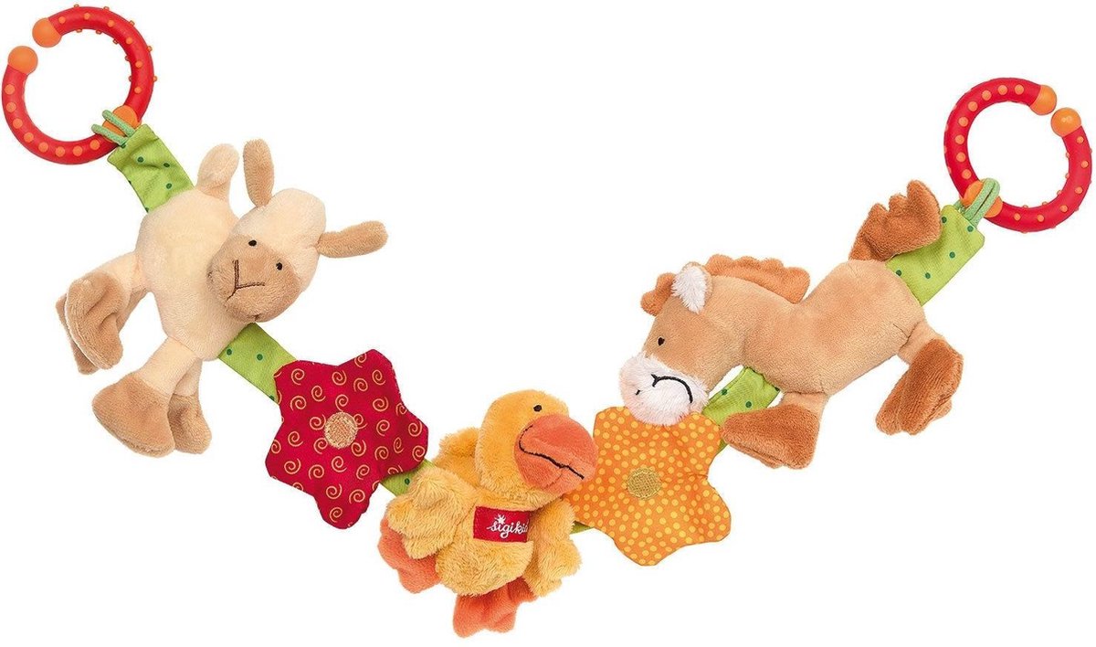 Speelgoed | Plush - Pram Chain Farm