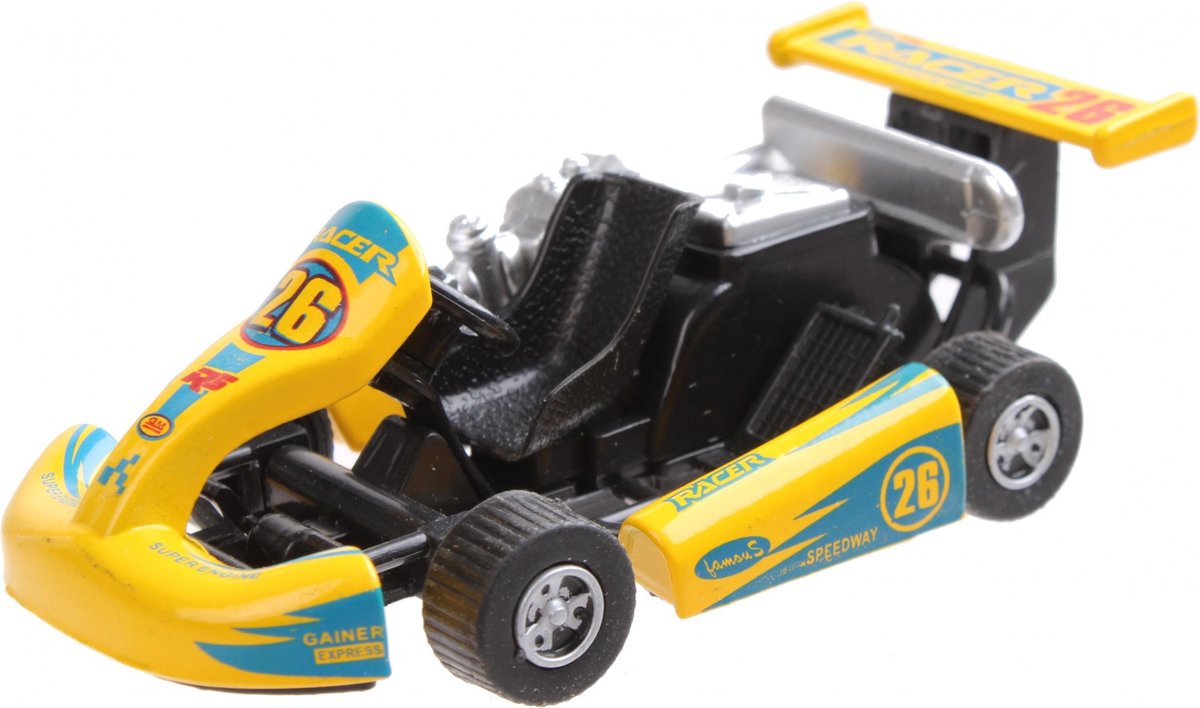 Lg-imports Kart Die-cast 12 Cm Geel