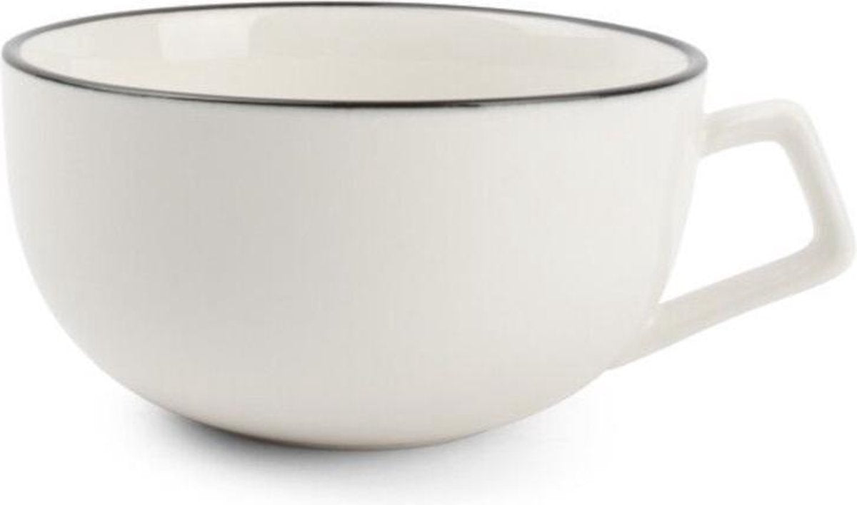 Salt&Pepper Kop 22cl en schotel wit Studio Base set/4