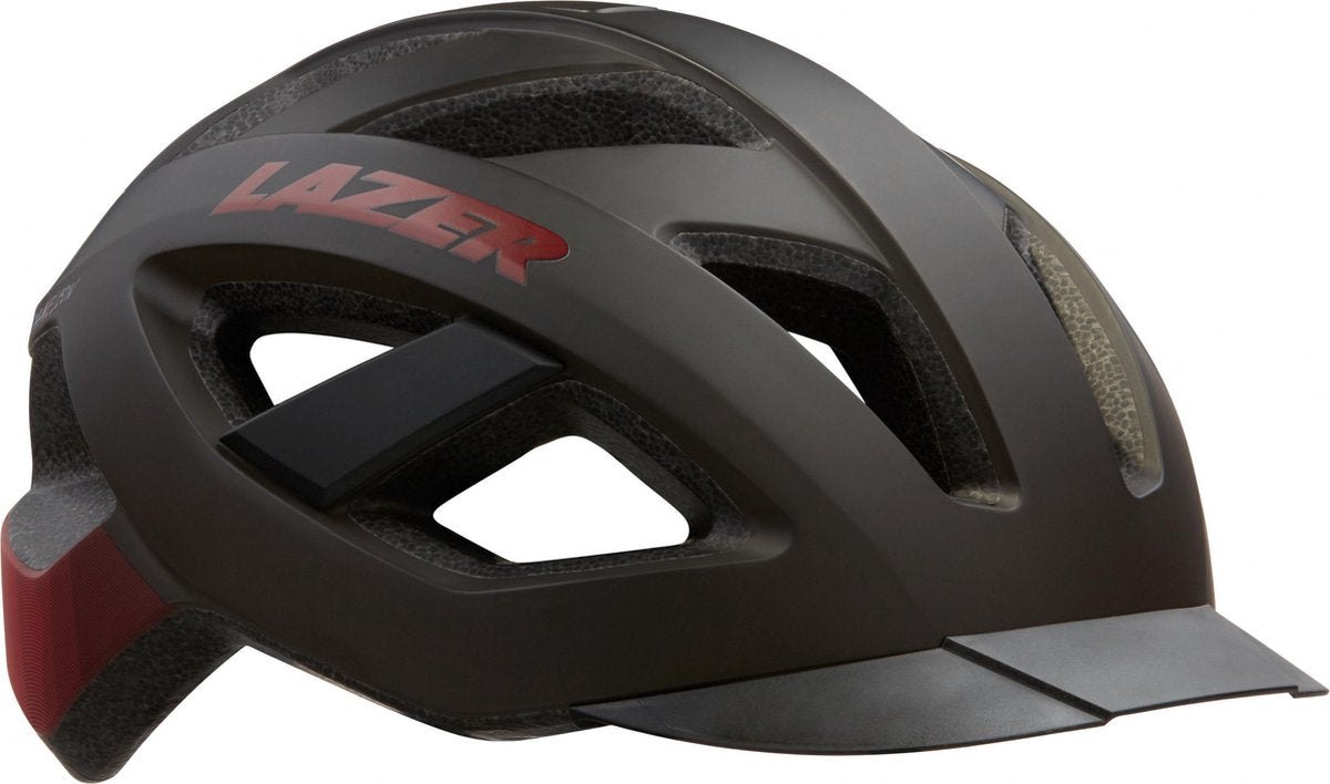 Lazer Fietshelm Cameleon Mips Unisex Zwart/rood Maat 58-61 Cm