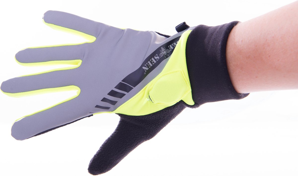 Bee Seen - Sport handschoen - LED - Hardloop handschoen - Reflective LED glove XS-S