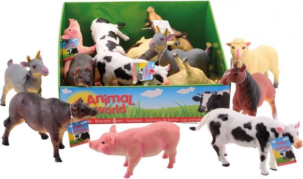 Johntoy Animal World Varken 20 Cm Roze
