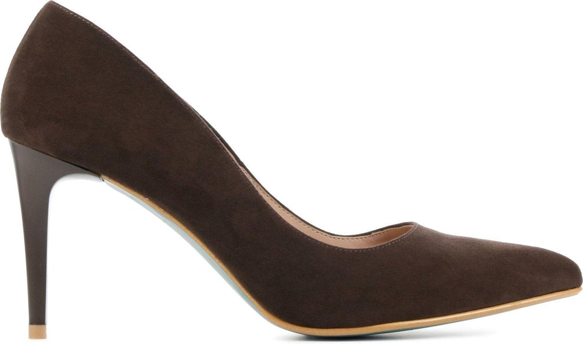 Giulia Vrouwen Suède  Pumps / Damesschoenen Naaldhak hoogte 8 cm en hoger   - Giulia 8 sue - Bruin - Maat 39