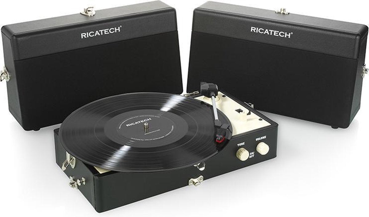 Ricatech RTT80 - Vintage Platenspeler - Zwart
