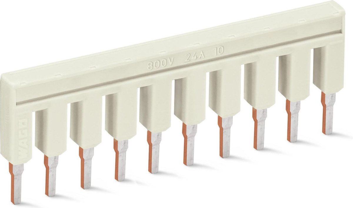 Wago Schroefloze eindklem; 6 mm breed; voor draagrail 35 x 15 en 35 x 7