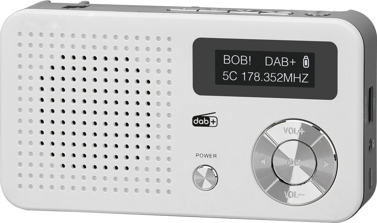 Imperial Dabman 13 - draagbare DAB+ / FM-radio met MP3-weergave - wit/zilver
