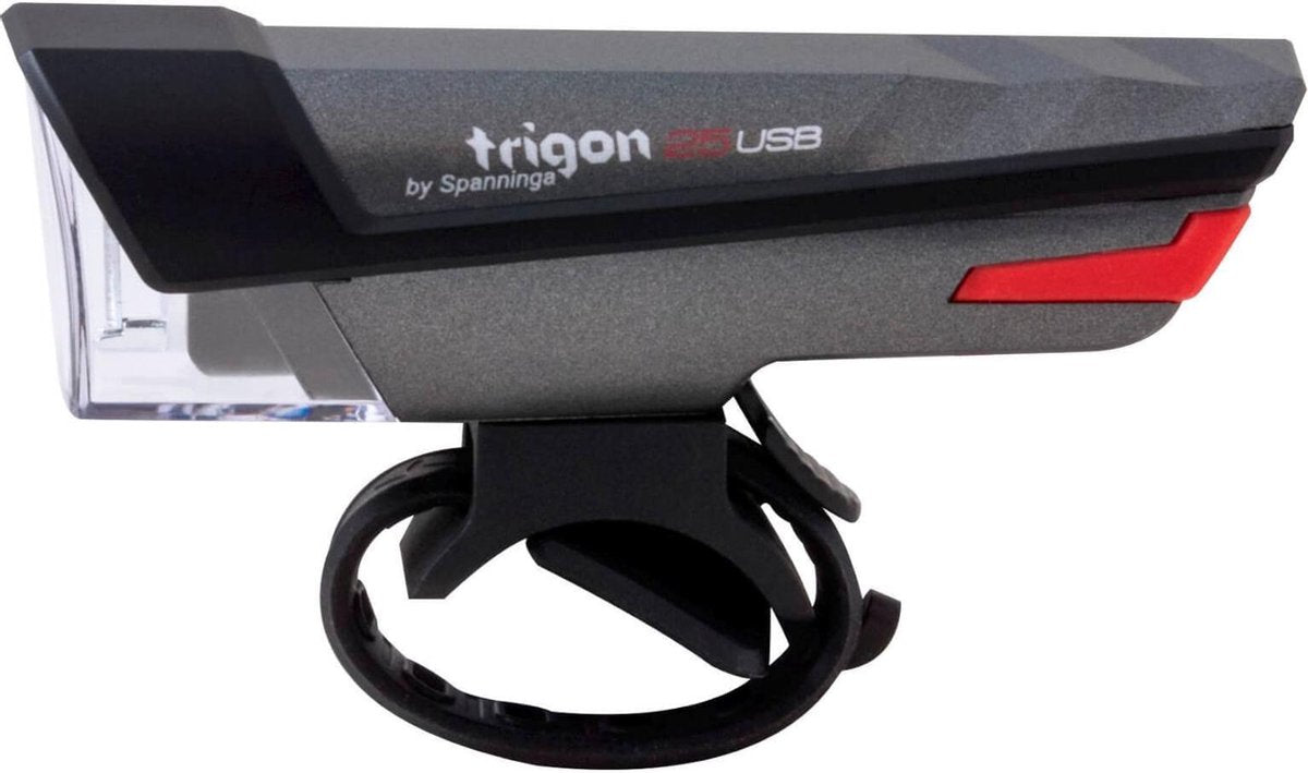Spanninga Trigon Fiets koplamp - 25 lux - USB-Oplaadbaar