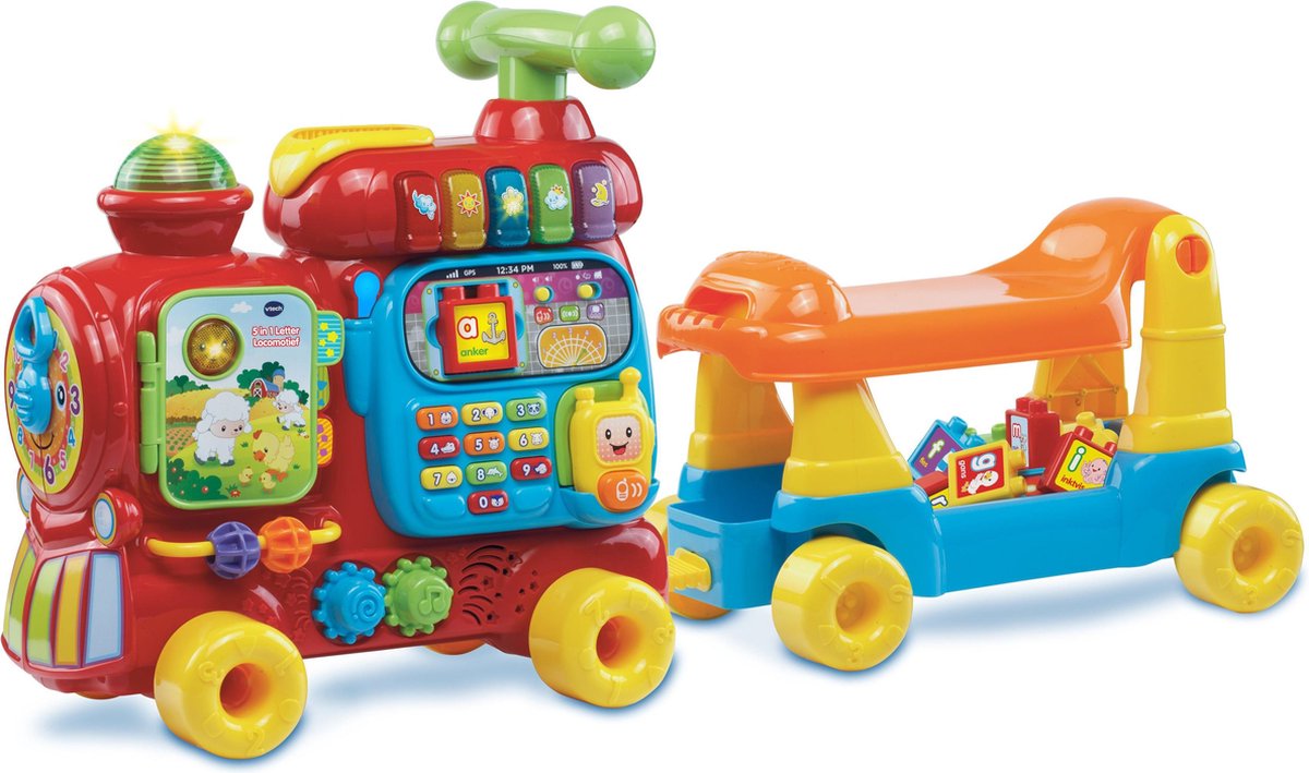 5 in 1 Letter Locomotief