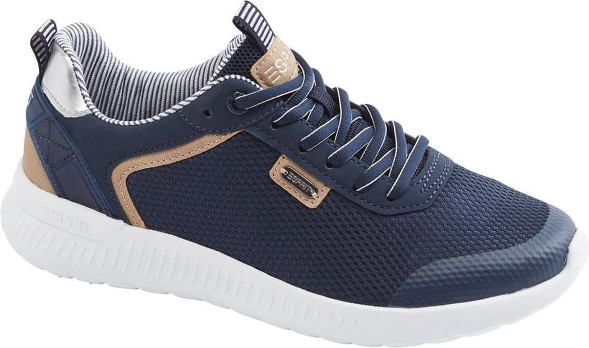 Esprit Dames Blauwe sneaker metallic - Maat 37