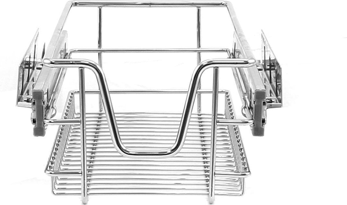 2 x KuKoo - Schuiflade opbergmand Keukenkast  - Losse Kast Lade Met Laderails - Organizer Rek - Opbergsysteem - SET - 30cm