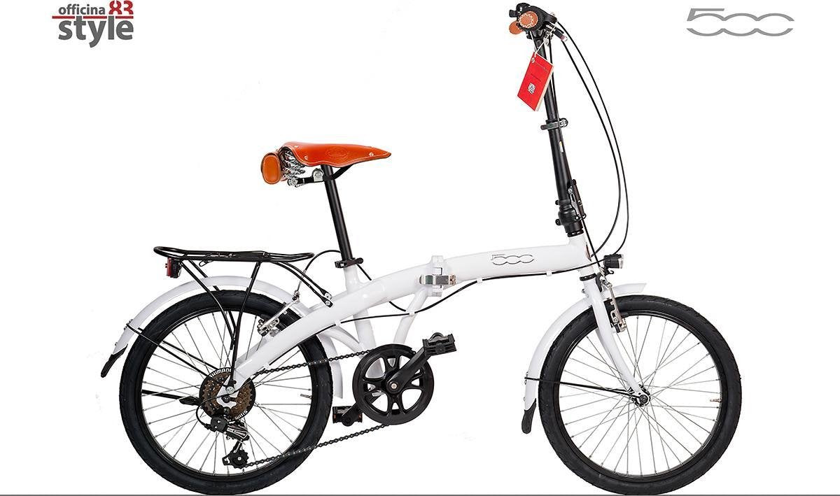 Fiat 500 Lounge Sport vouwfiets deluxe 7 speed wit