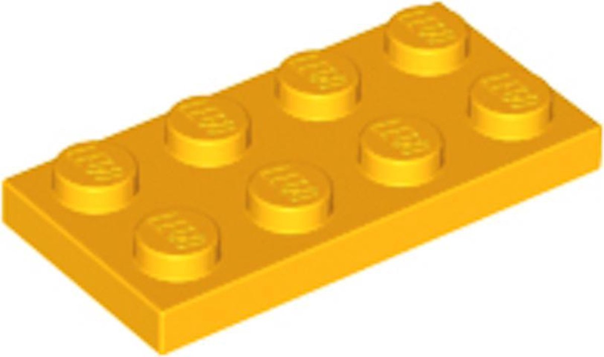 LEGO 3020 Plate 2x4 Fel Licht Oranje (100 stuks)