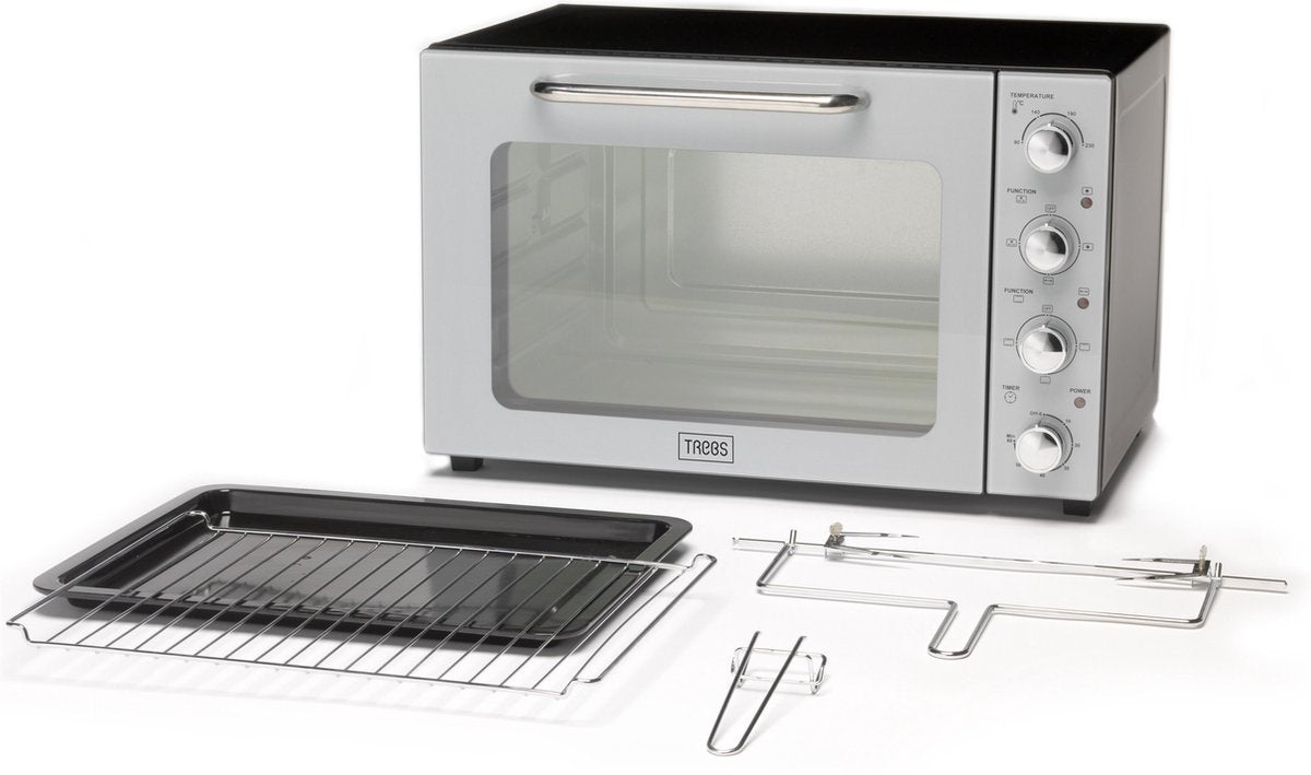 Trebs 99393 - Elektrische Oven met 4 verschillende standen - Grijs