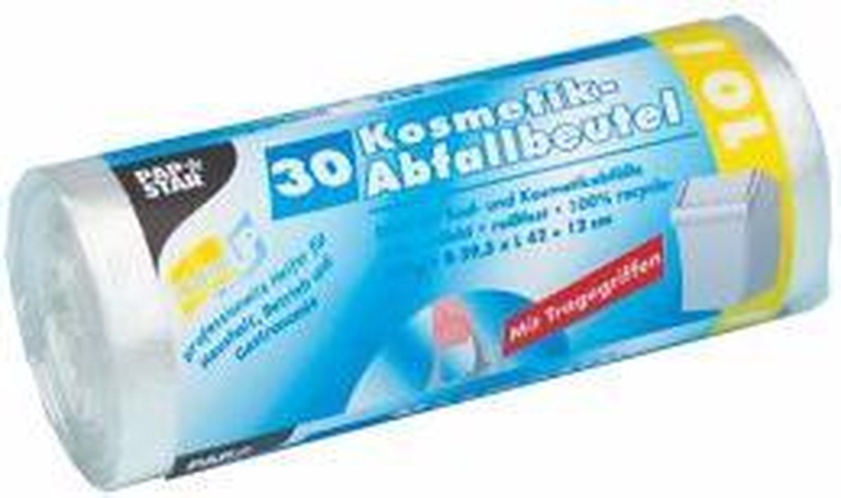 Papstar afvalzak met greep 10l rol/30st