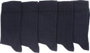 Blauwe sokken - Heren sokken - 5 paar - Normale sokken -  Multipack Heren Maat 43-46