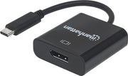 Manhattan 152020 DisplayPort / USB Adapter [1x USB 3.2 Gen 2 stekker C (USB 3.1) - 1x DisplayPort bus] Zwart Kleurcodering