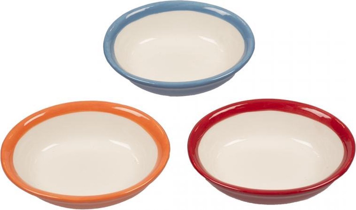 Duvo+ Eetkom ovaal stone soul kleur rood 10x8x3cm - 80ml