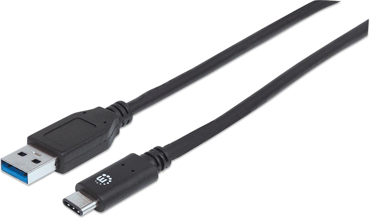Manhattan USB-kabel USB 3.2 Gen1 (USB 3.0 / USB 3.1 Gen1) USB-A stekker