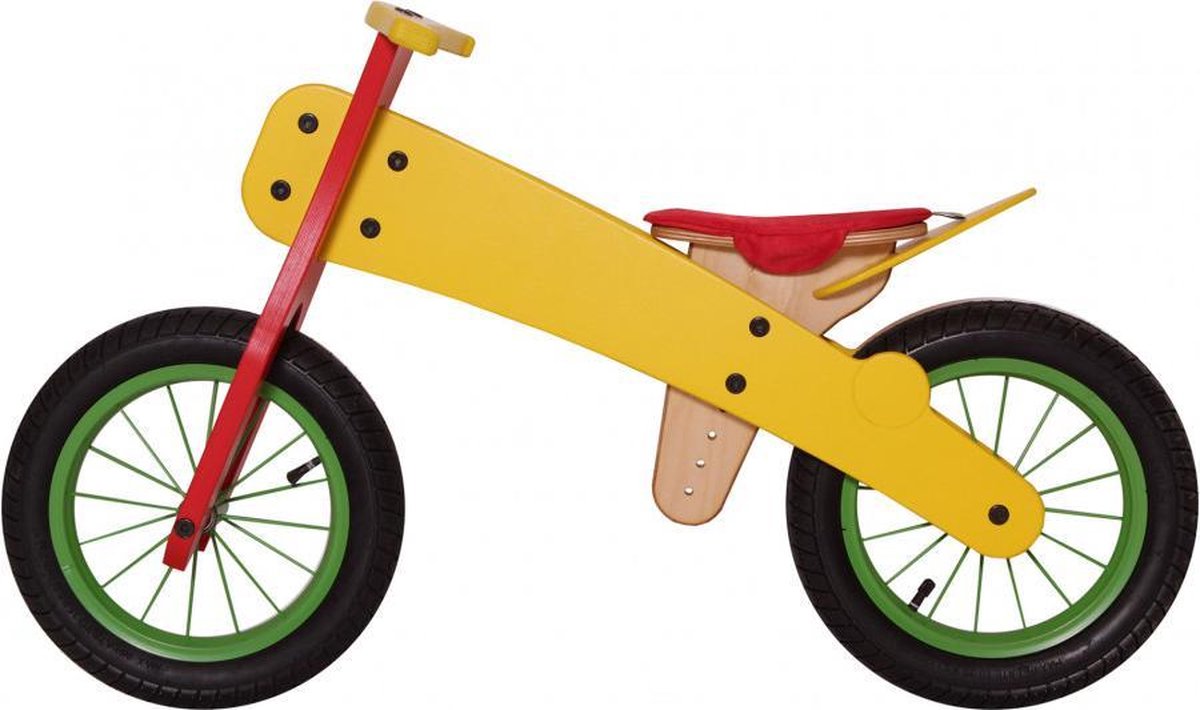 forbabies Houten Loopfiets Kleuren Geel 2-5 Jaar