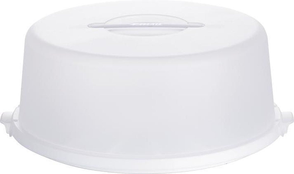 BASIC taartstolp-butler. 33 cm wit translucent