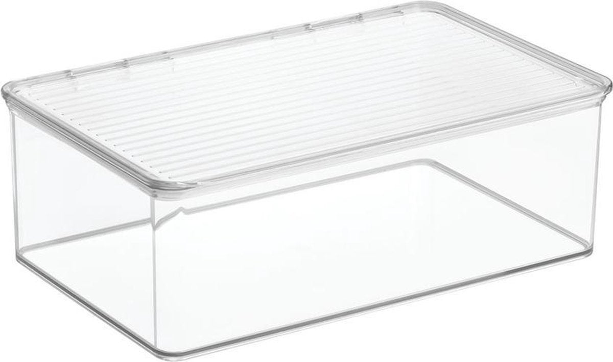 Opbergbox met deksel iDesign | stapelbaar