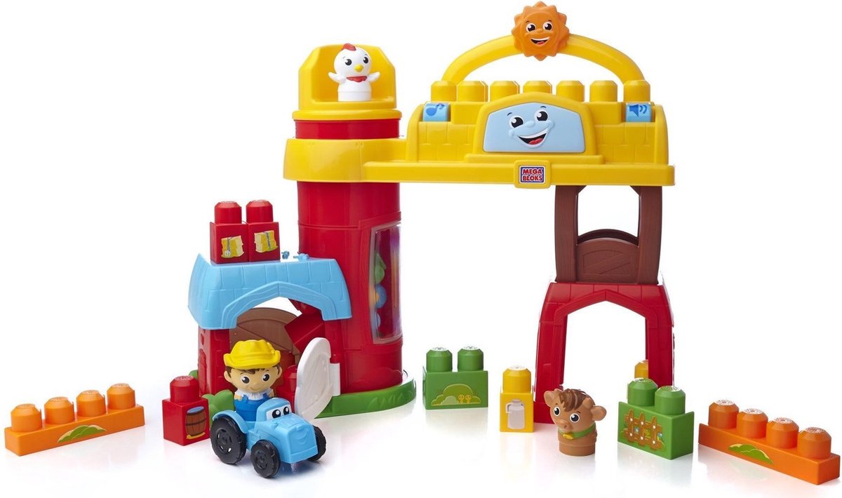 Mega Bloks First Builders Buddy Barn Muzikale Boerderij - Constructiespeelgoed