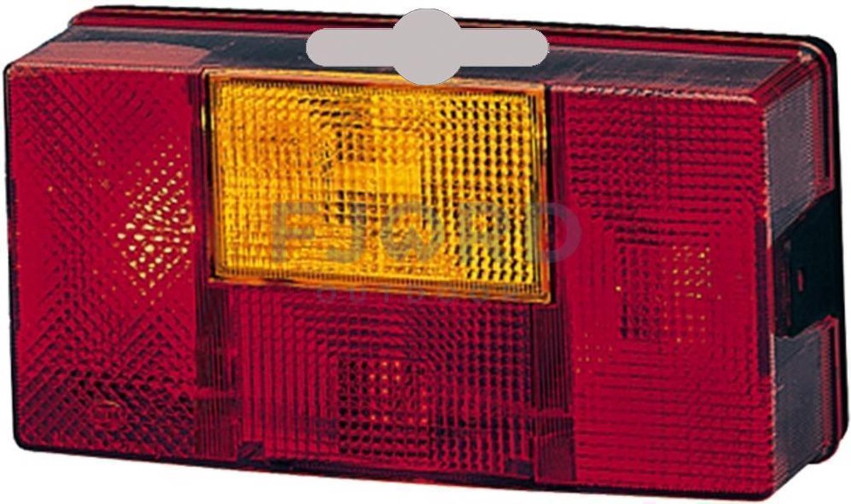 Hella Achterlicht Rem/ Knipper/ Kenteken/ Mist Opbouw Links