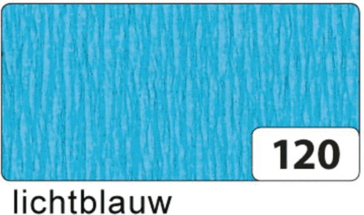 Crêpepapier - Licht blauw - 250x50cm