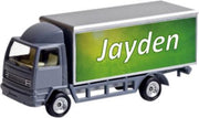 Leuk kado met naam model vrachtwagen type jaden - grijs