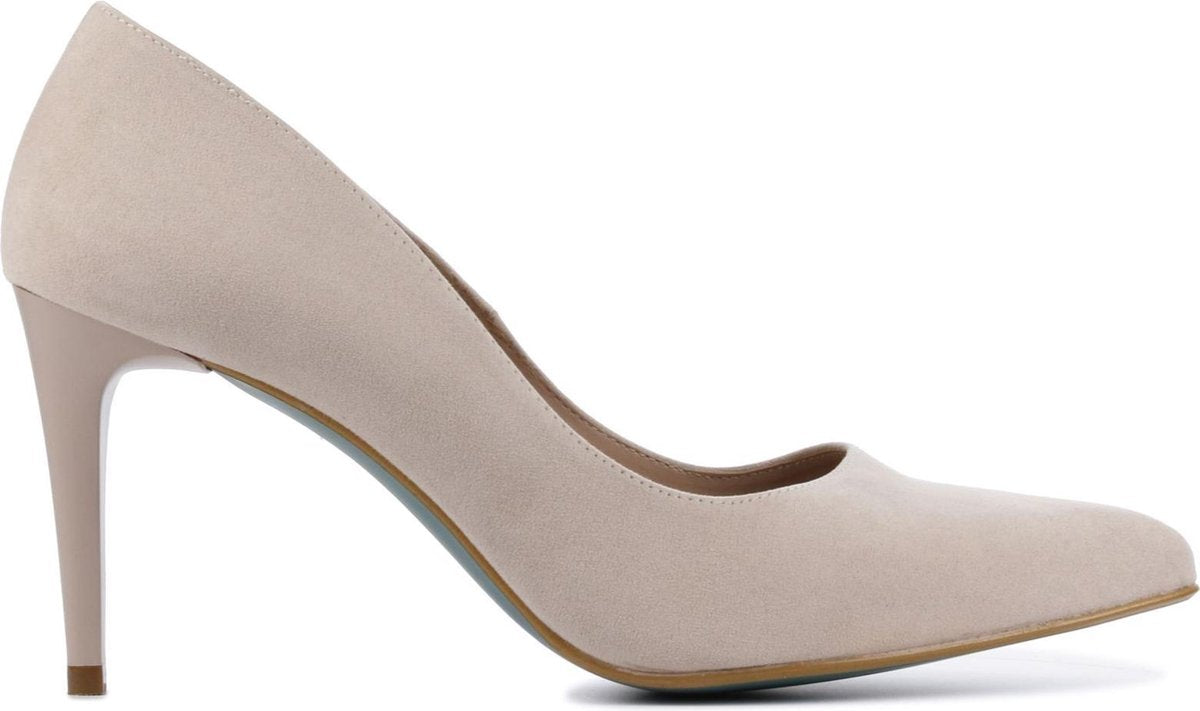 Giulia Vrouwen Suède  Pumps / Damesschoenen Naaldhak hoogte 8 cm en hoger   - Giulia 8 sue - Beige - Maat 36