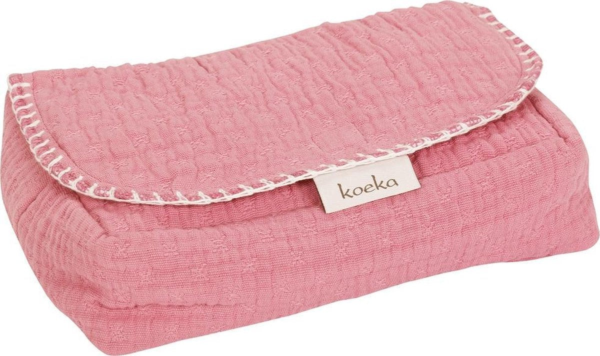Koeka - Hoes voor babydoekjes Elba - Old Pink