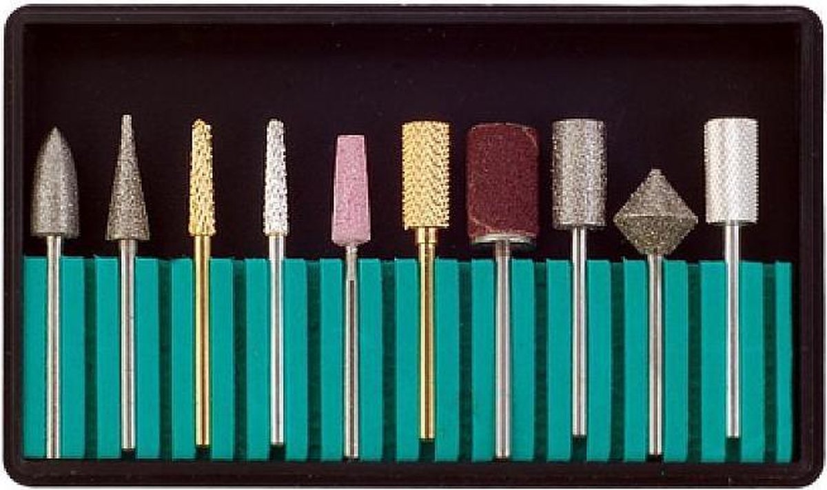 DermaSyis Opzetstukken Freesmachine Set 10stuks.