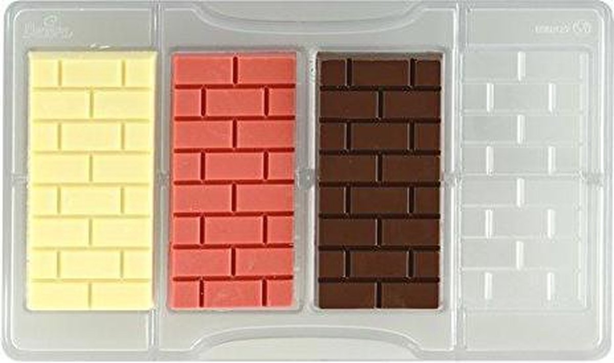 Chocolade mal stenen muur - Decora