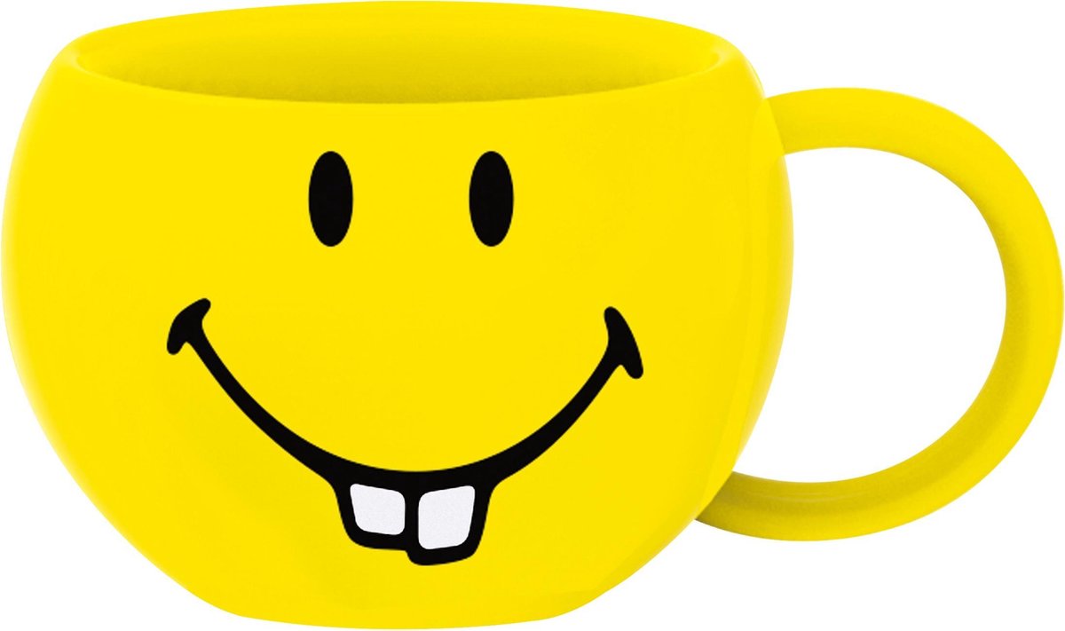 Zak!Designs Smiley 2.0 Mok - Keramiek - 200 ml - Small Teeth - Geel