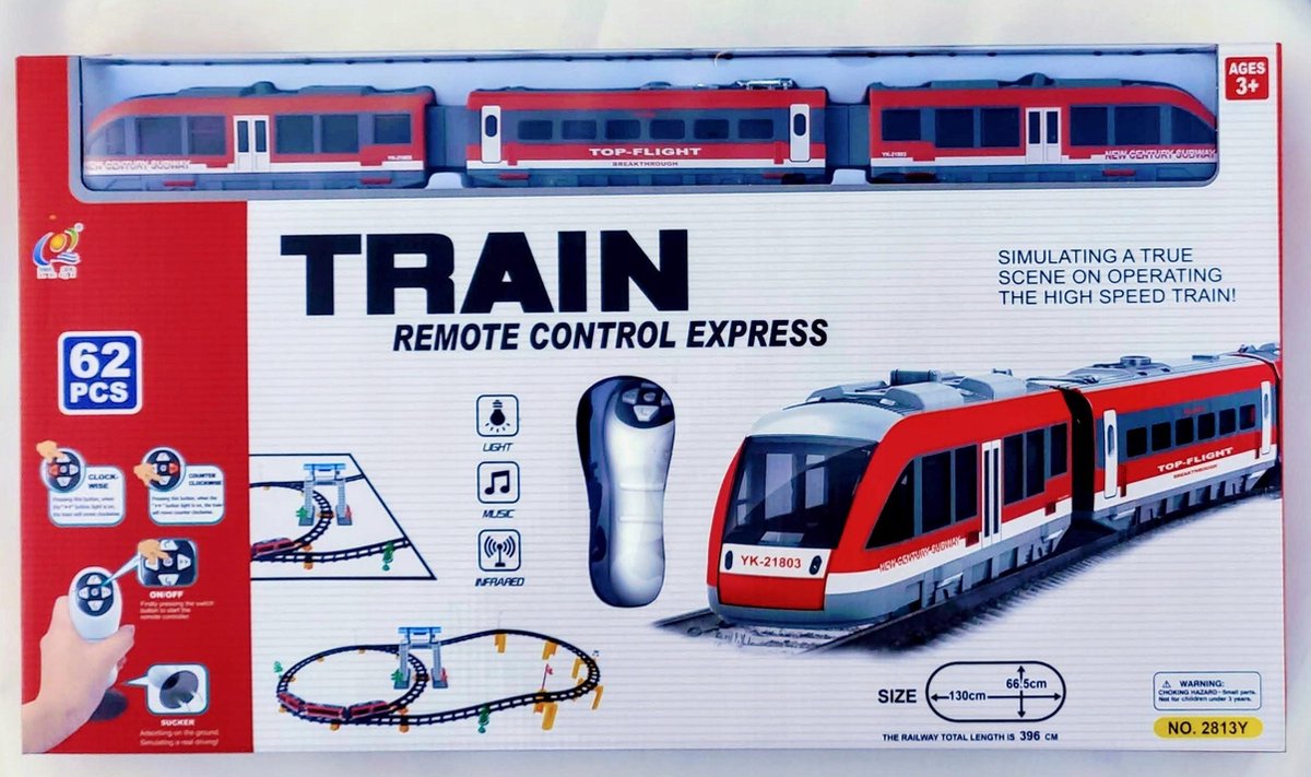 Train Remote Control Express  62 pcs