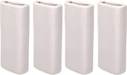 Set van 4x stuks witte radiator bak luchtbevochtigers / waterverdampers rechthoekig 19 cm - Waterverdampers verwarming