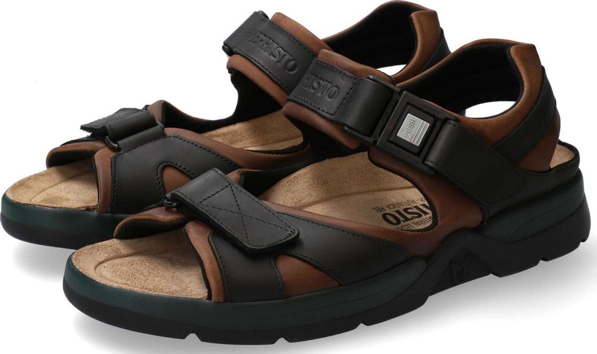 Mephisto SHARK FIT heren sandaal - donkerbruin - maat 36