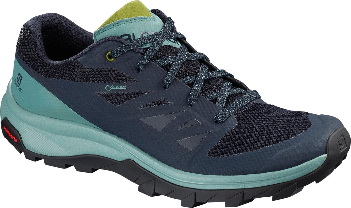 Salomon Outline Gtx Wandelschoenen Dames - Trellis / Navy Blazer / Guacamole - Maat 38 2/3