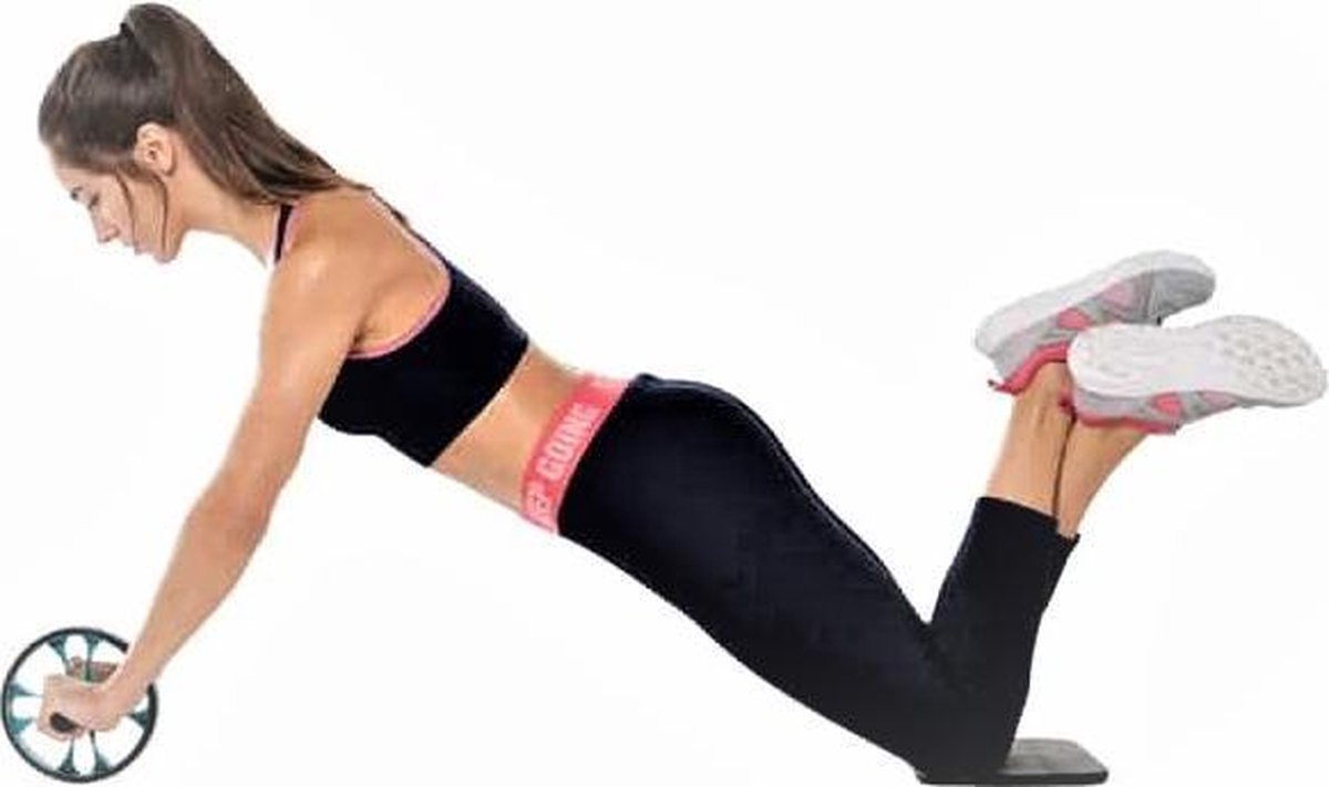 Hometrainer - crivit - abdominal trainer met knee pad - 29 x 19cm diameter - 18cm