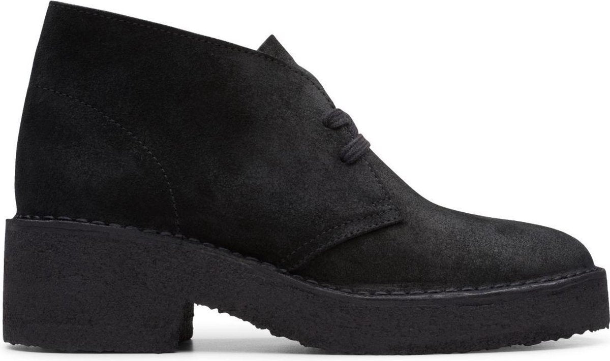 Clarks - Dames schoenen - Arisa Desert - D - black suede - maat 37