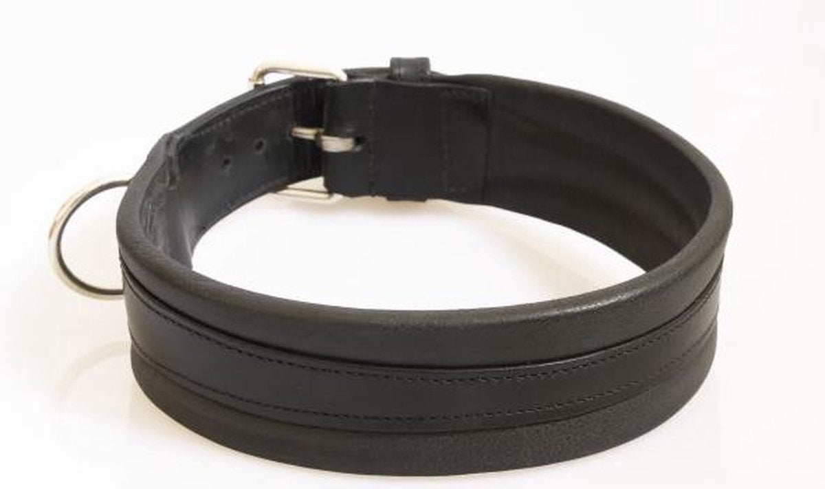Hondenhalsband extra breed zwart 70 cm