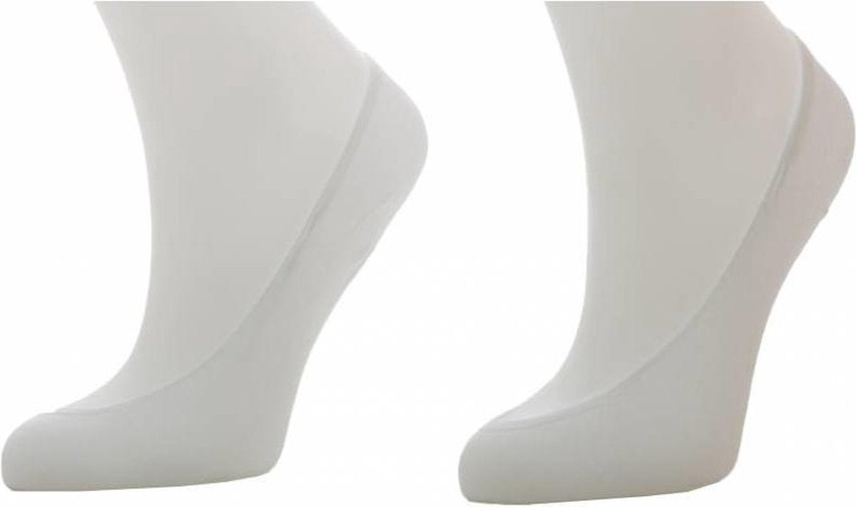 Teckel Ballerina Footies sokken 2 paar  - 38  - Wit