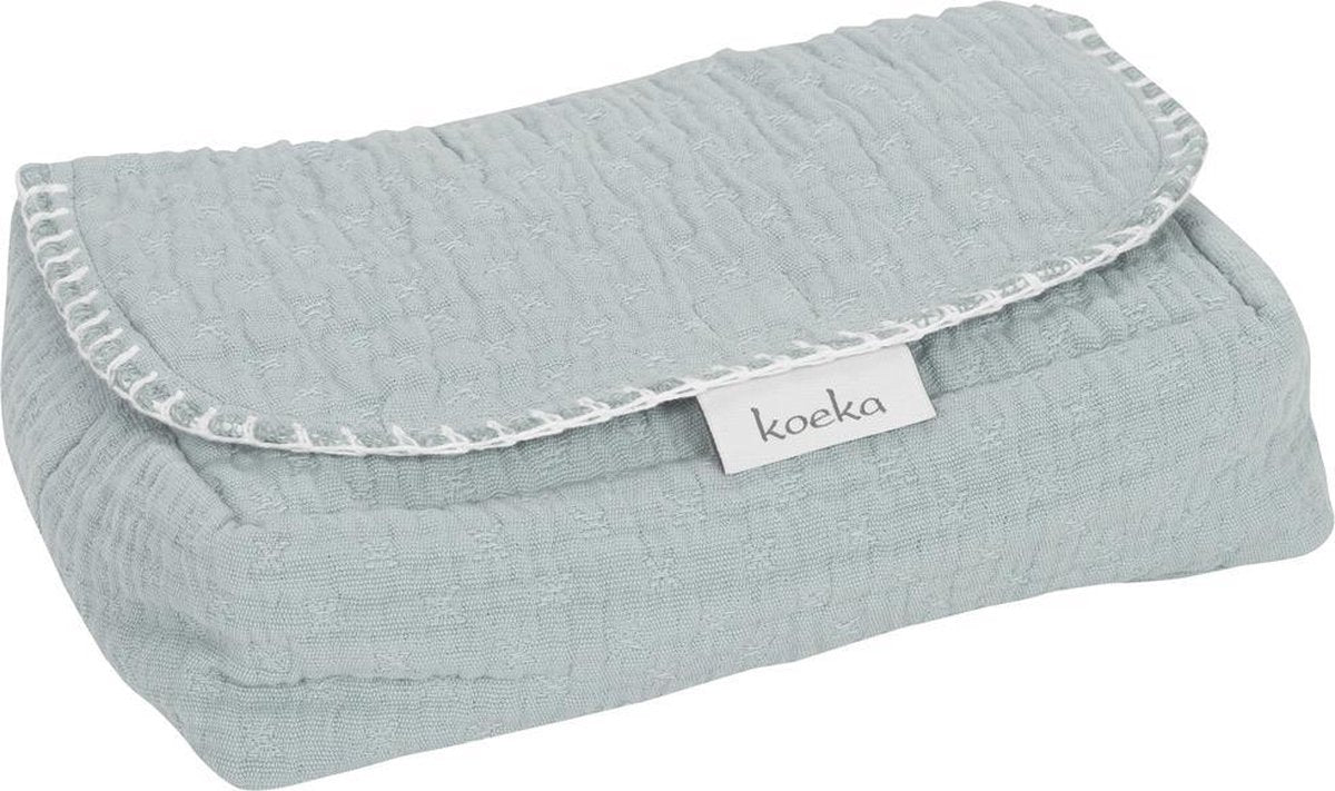 Koeka - Hoes voor babydoekjes Elba - Silver Grey