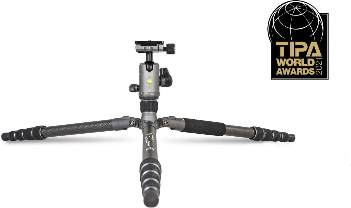 Vanguard VEO3GO265HCB Tripod Werkhoogte: 1260 - 1665 cm Grijs