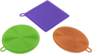 Lifetime Clean Siliconen Afwassponzen 3 Stuks Paars/groen/oranje
